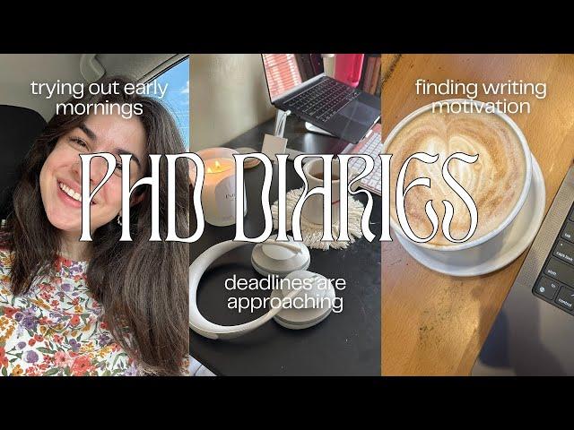 GRAD SCHOOL WEEK IN MY LIFE VLOG: writing a dissertation, teaching, & working in the writing center