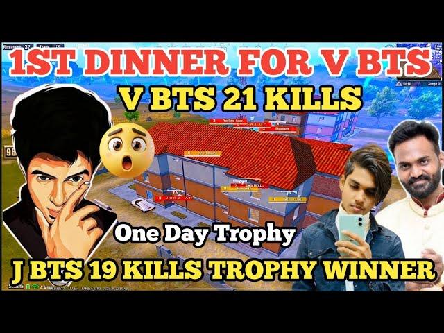 21 KILLS DINNER V BTS 1st Dinner in war J BTS 19 kills trophy winner #Madan #bgmilivetamil #madano