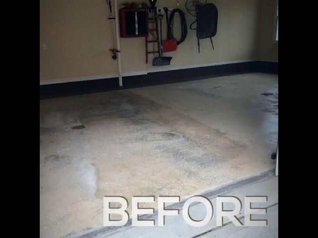 Garage Floor Decorative Flake Finish