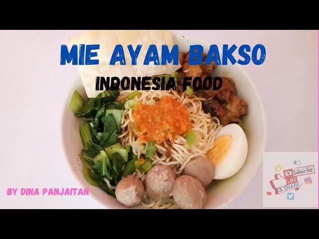 How To Make Mie Ayam Bakso,Indonesia Food