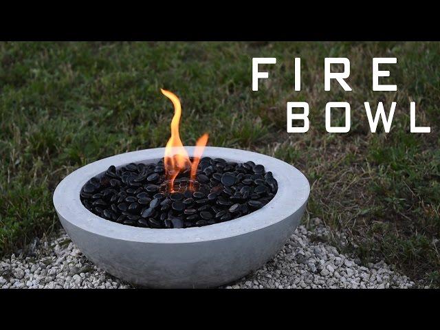 How To Make a Concrete Fire Bowl | Gel Fuel