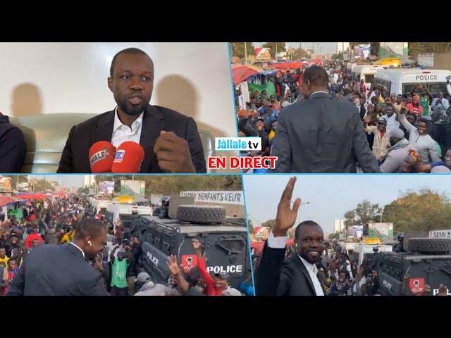 Direct • Colobane - Ousmane Sonko s'adresse aux marchands ambulants