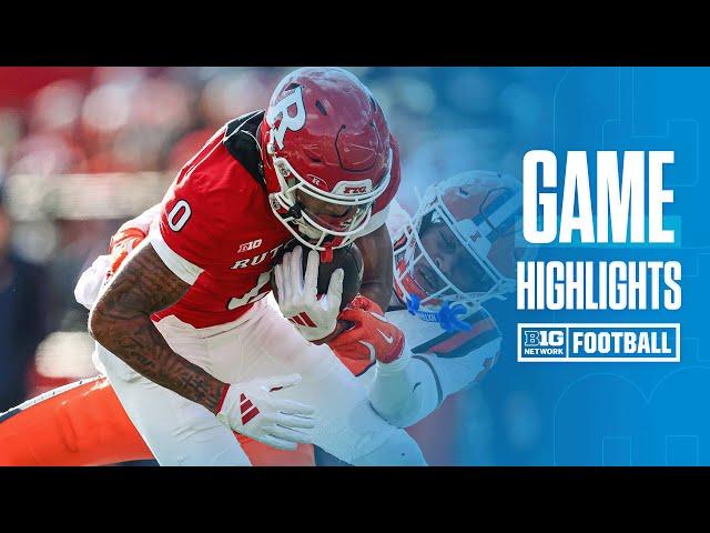 Illinois at Rutgers | Highlights | Big Ten Football | 11/23/2024