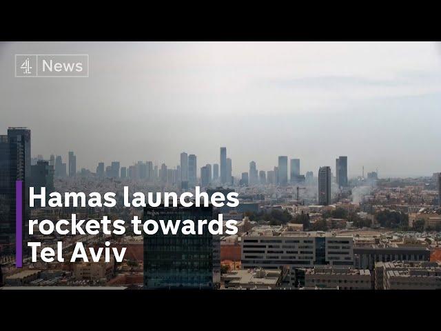 Hamas launches rockets at Tel Aviv after 81 people killed in Gaza