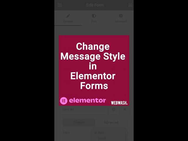 Change Message Style in Elementor Forms