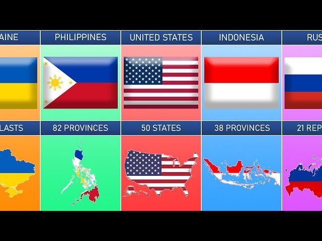 How Many States From Different Countries