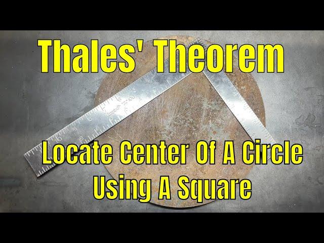 How To Find The Center Of A Circle Using A Square