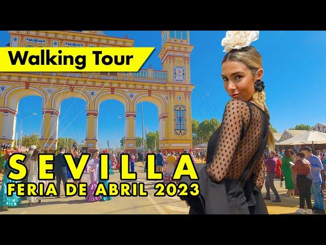 Feria de Sevilla 2023 - Seville Fair, Spain 4K immersive virtual walking tour