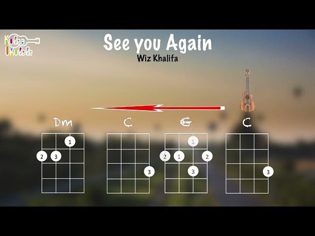 See you Again - Ukulele play along (Am, C, F, Dm, and G)