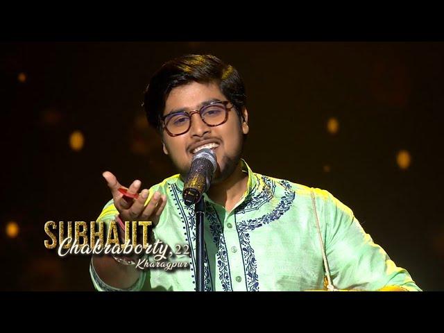 SUBHAJIT CHAKRABORTY,क्या गजब Performance दिया भाई Ne! रुला Dene wala video Indian idol season15||