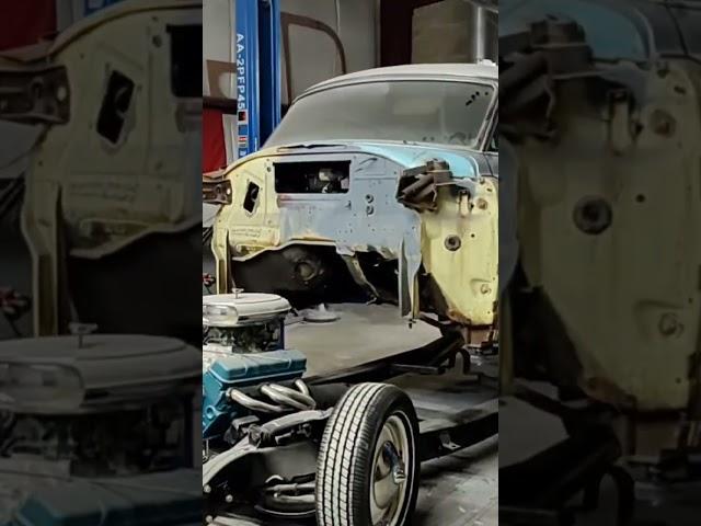Get up Get out Let's go build something! Garage fab on 'Poo-tina' 1954