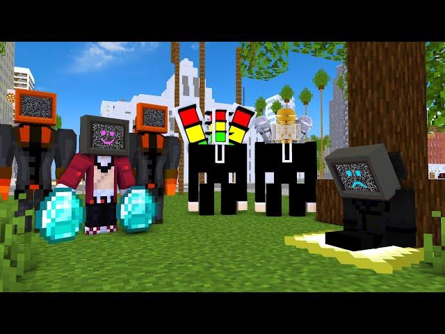 Poor Sad TV Man Story VS Element Skibidi Toilet (Part 3) - Minecraft Animation