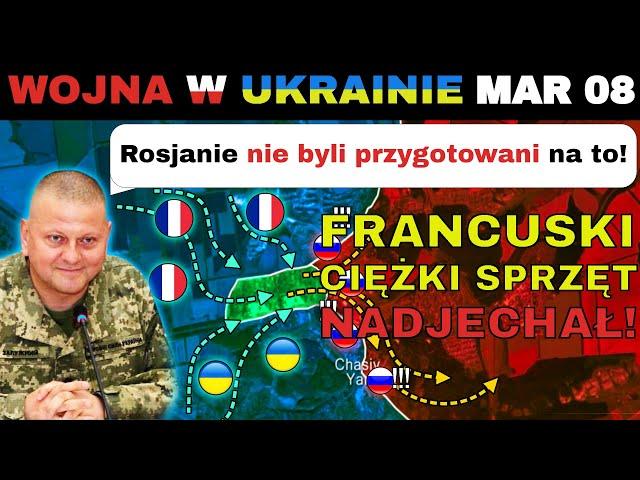 08 MAR: POSIŁKI! Ukraińcy ROZMIESZCZAJĄ FRANCUSKIE POJAZDY NA FRONT! | Wojna w Ukrainie Wyjaśniona