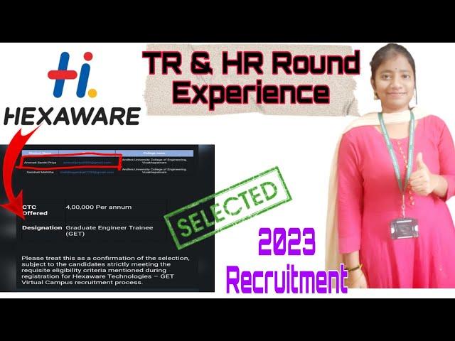 Hexaware GET TR&HR interview Experience||2023 Recruitment