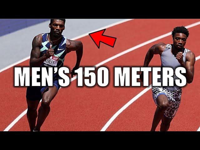 Fred Kerley VS. Noah Lyles || Men's 150 Meters - American Record Battle