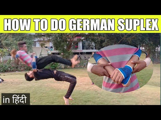 German suplex - How to do german suplex in hindi | brock lesnar suplex city in hindi