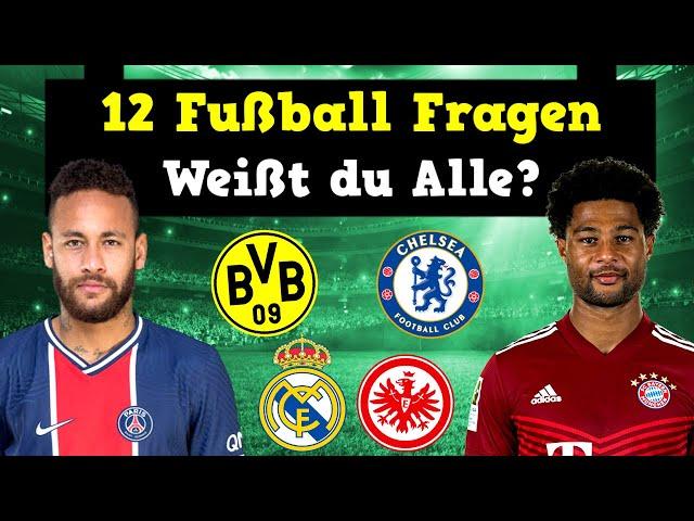 12 Football Quiz Questions with Premier League, Bundesliga, Neymar