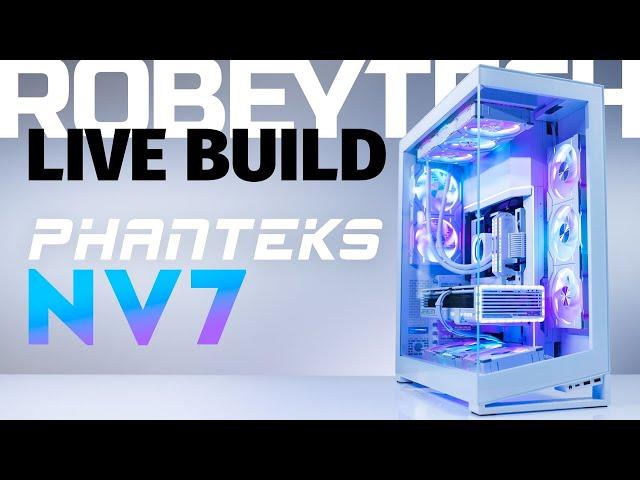 $4000 White Phanteks NV7 Live PC Build  - Giveaways + Phanteks NV7 (7900x / Strix RTX 4080)