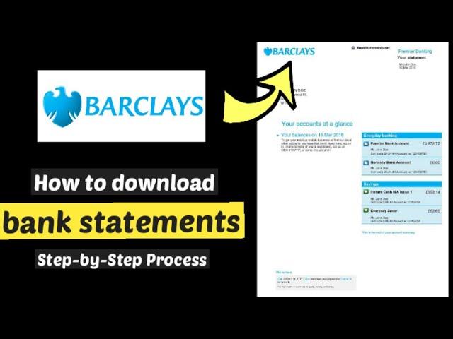 How to download Barclays bank statement from app ¦¦ Barclays Paperless Bank Annual Statement CSV