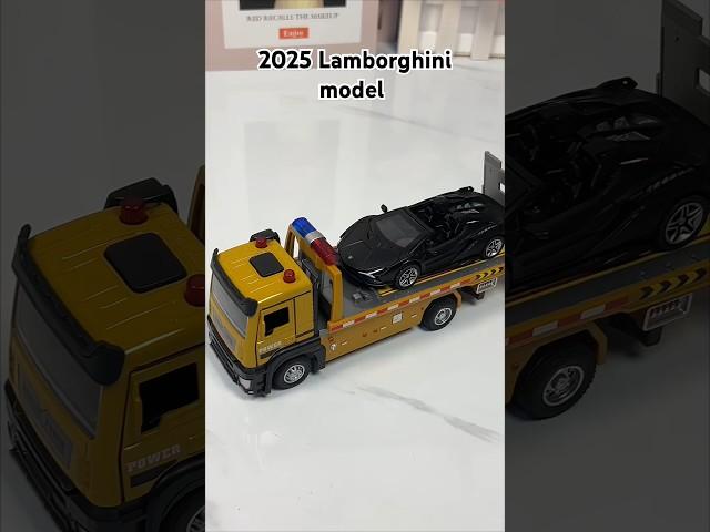 Automobili Lamborghini new car, emergency recovery trailer truck #automobile #diecast #viralshort