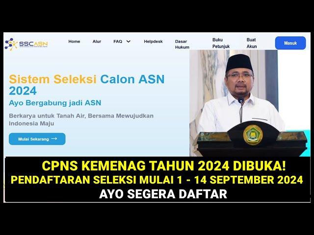 Pengumuman Resmi Pembukaan CASN CPNS Kementerian Agama (Kemenag) Tahun 2024