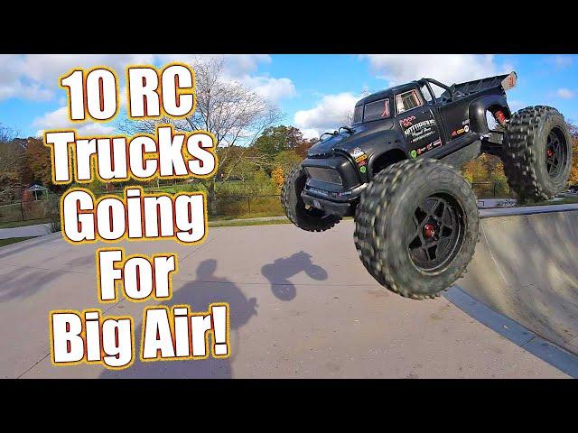 RC Car Jumps! Going For Big Air - Radio Control Truck Jump Compilation | RC Driver