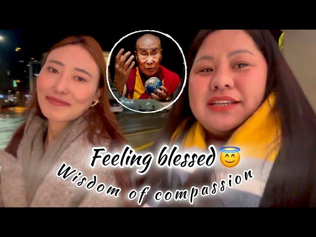 WENT TO WATCH WISDOM OF COMPAISSION ||  HIS HOLINESS || Tibetan vlogger