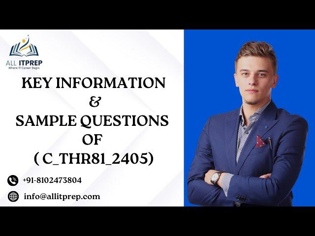 Sample Practice Questions for C_THR81_2405: SAP SuccessFactors Employee Central Core