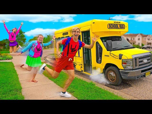 WE BECAME KIDS FOR THE DAY!! (going back to school)