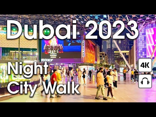 Dubai  Amazing City Walk [ 4K ] Night Walking Tour
