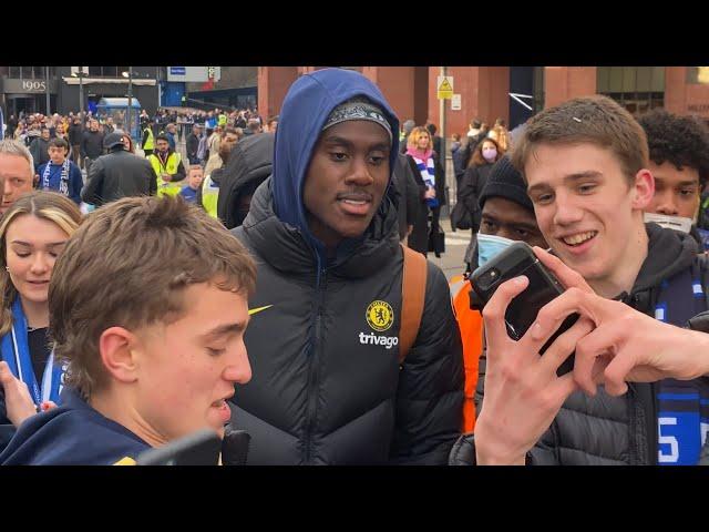 Chelsea players after crushing Newcastle | Trevoh Chalobah signing autographs for happy fans