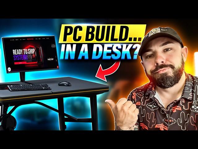 A Gaming PC… Built In a DESK!