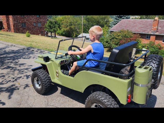 mini jeep 125 first ride #minijeep #jeep #firstride