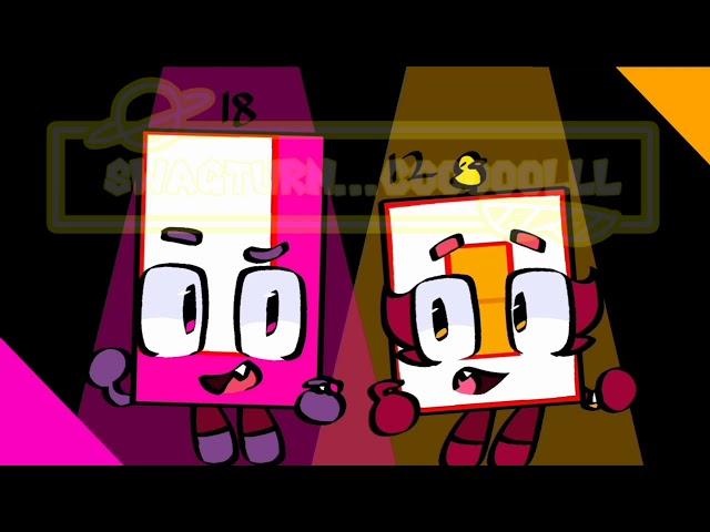 Cube and Iris dancing but its 12 and 18! | Numberblocks (repost from tiktok)