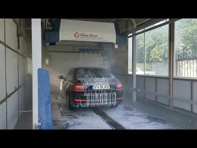 Romania Spalatorie Auto Touch free 360 car wash machine S9, Sino Star Laser wash in Fosacni Romania