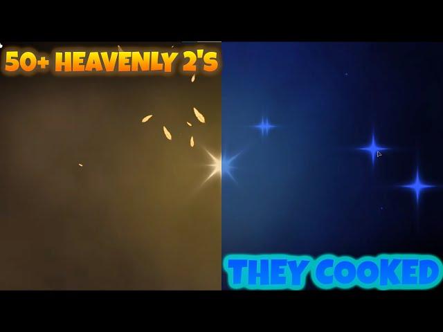 THEY COOKED! | 50+ Heavenly 2's in Sol's RNG