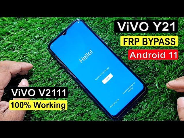 Vivo Y21 FRP Bypass & Reset Google Account & Vivo Y21 (V2111) FRP Unlock Android 11 Latest Security