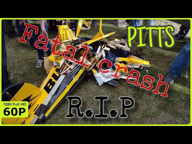 BRUTAL AND FATAL CRASH OF A HUGE PITTS BULLDOG | TOTAL DESTROYED