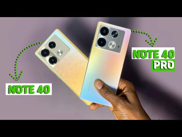 Infinix Note 40 vs Note 40 Pro Quick Review