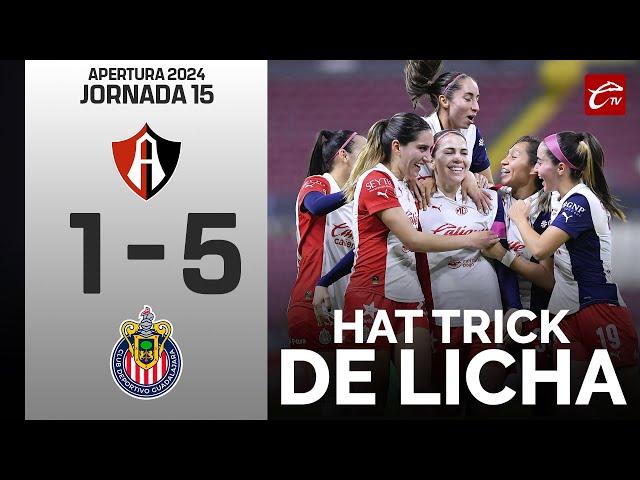 RESUMEN: ATLAS 1-5 CHIVAS | LIGA MX FEMENIL | JORNADA 15 | CALIENTE TV 