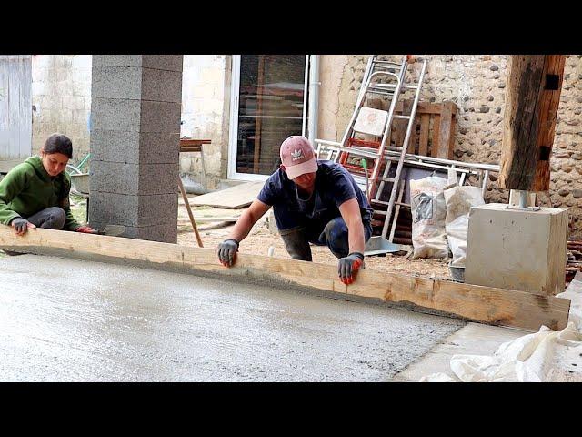 CONCRETING the FLOOR of our BARN #81