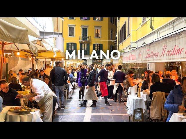 [4K] Milan Evening Vibes: Da Vinci's Last Supper, Naviglio Grande, Brera District. Apr. 2023