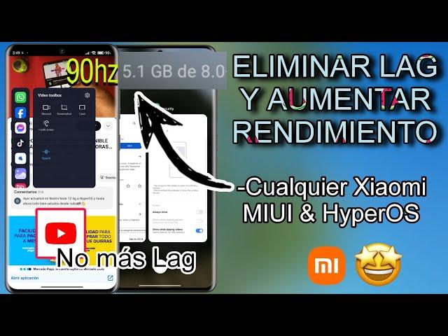 ELIMINA EL LAG Y MEJORA EL RENDIMIENTO DE CUALQUIER XIAOMI EN MIUI Y HYPEROS