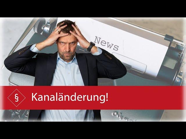 Kanaländerung - so gehts nun weiter!