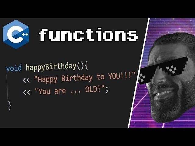 C++ user defined functions explained 