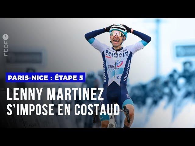 Lenny Martinez remporte la 5e étape de Paris-Nice, Jorgenson retrouve le maillot jaune : Résumé