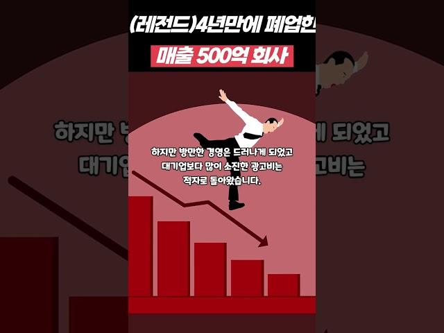 4년만에 폐업 선언한 전설의 500억매출 회사