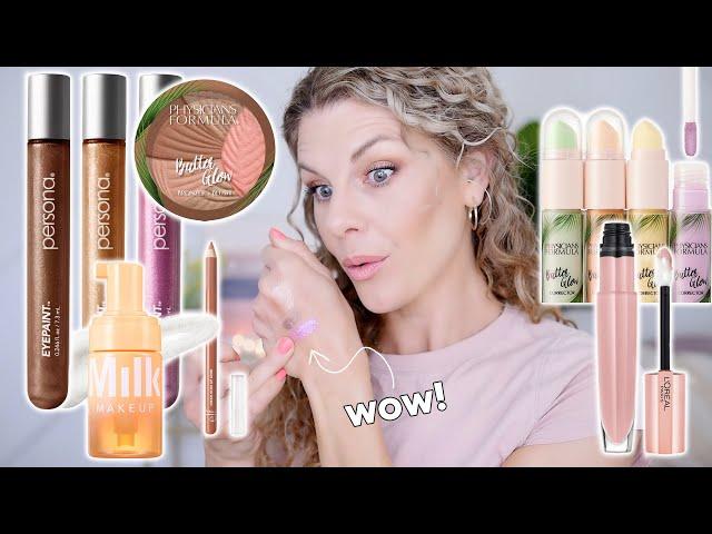 Trying NEW Makeup | Weightless Primer, Liquid Shadow and SO MANY Bronzers!