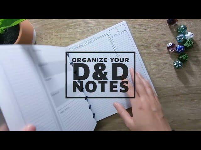 The BEST Dungeon Master Notebook | 30 sec Journal Tour