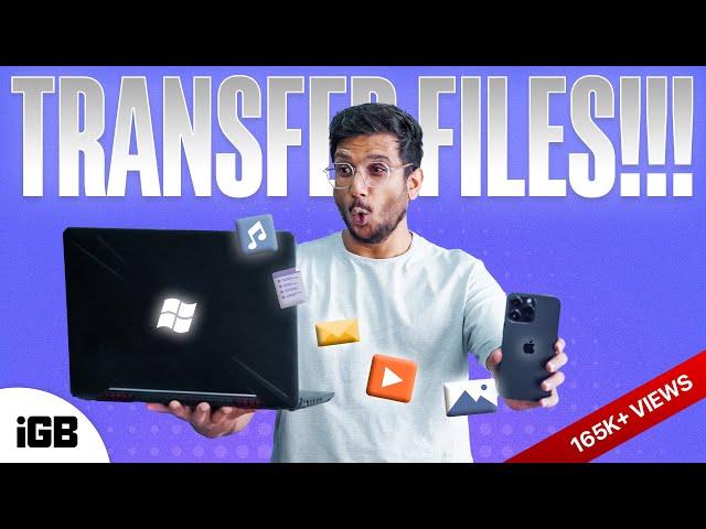 How to Transfer Files from iPhone to Windows PC and Vice Versa  ️  [2024]